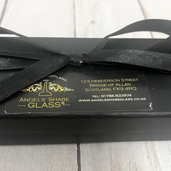 Angels' Share Glass Whiskey Water Dropper 8" New in Box Made in Scotland - Picture 2 of 8
